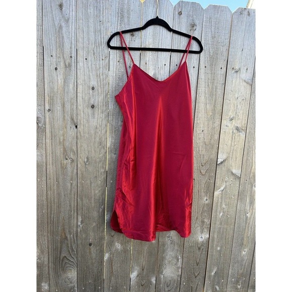 Vintage Vanity Fair Red Nightgown Slip Dress Lingerie Size 38 (small) Sexy Small - Picture 4 of 8